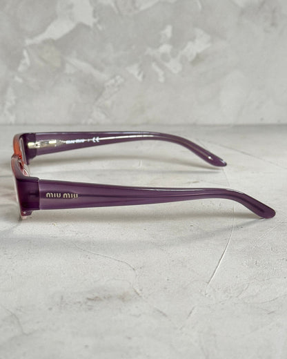 MIU MIU 90'S BAYONETTA GLASSES | O/S, Brown