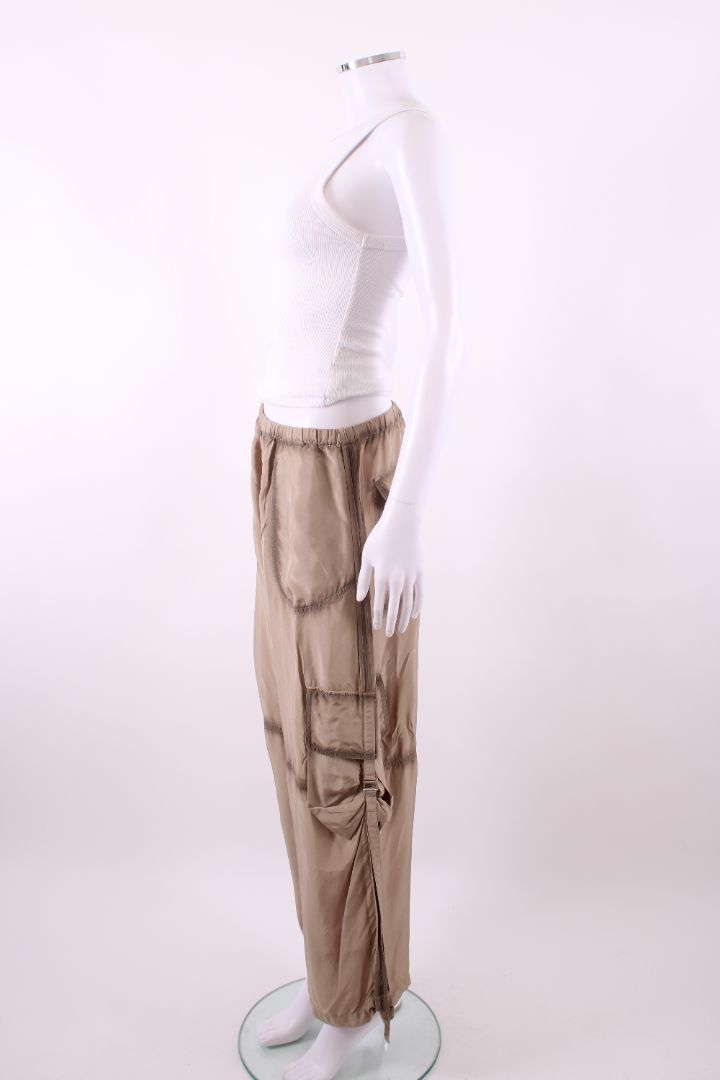Acne Studios Satin Cargo Trousers Beige 8 | Default Title, Beige