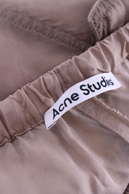 Acne Studios Satin Cargo Trousers Beige 8 | Default Title, Beige