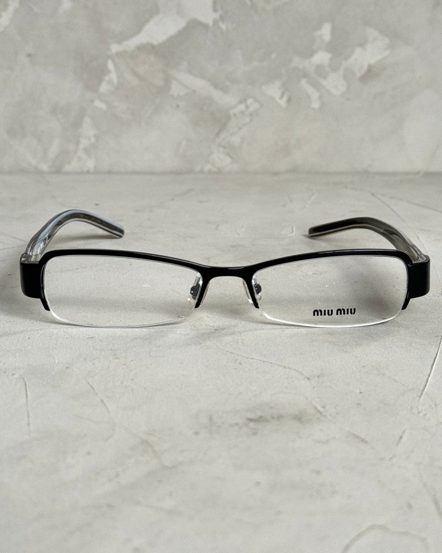 MIU MIU 90'S BAYONETTA GLASSES | O/S, Black