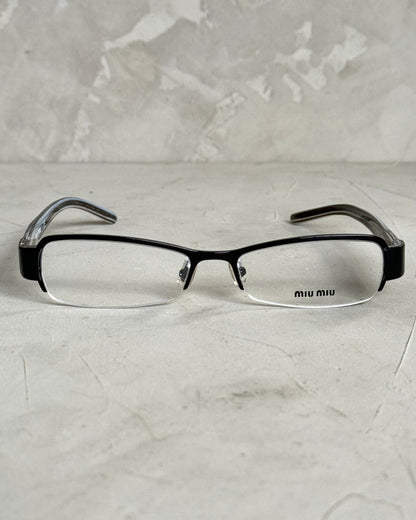 MIU MIU 90'S BAYONETTA GLASSES | O/S, Black