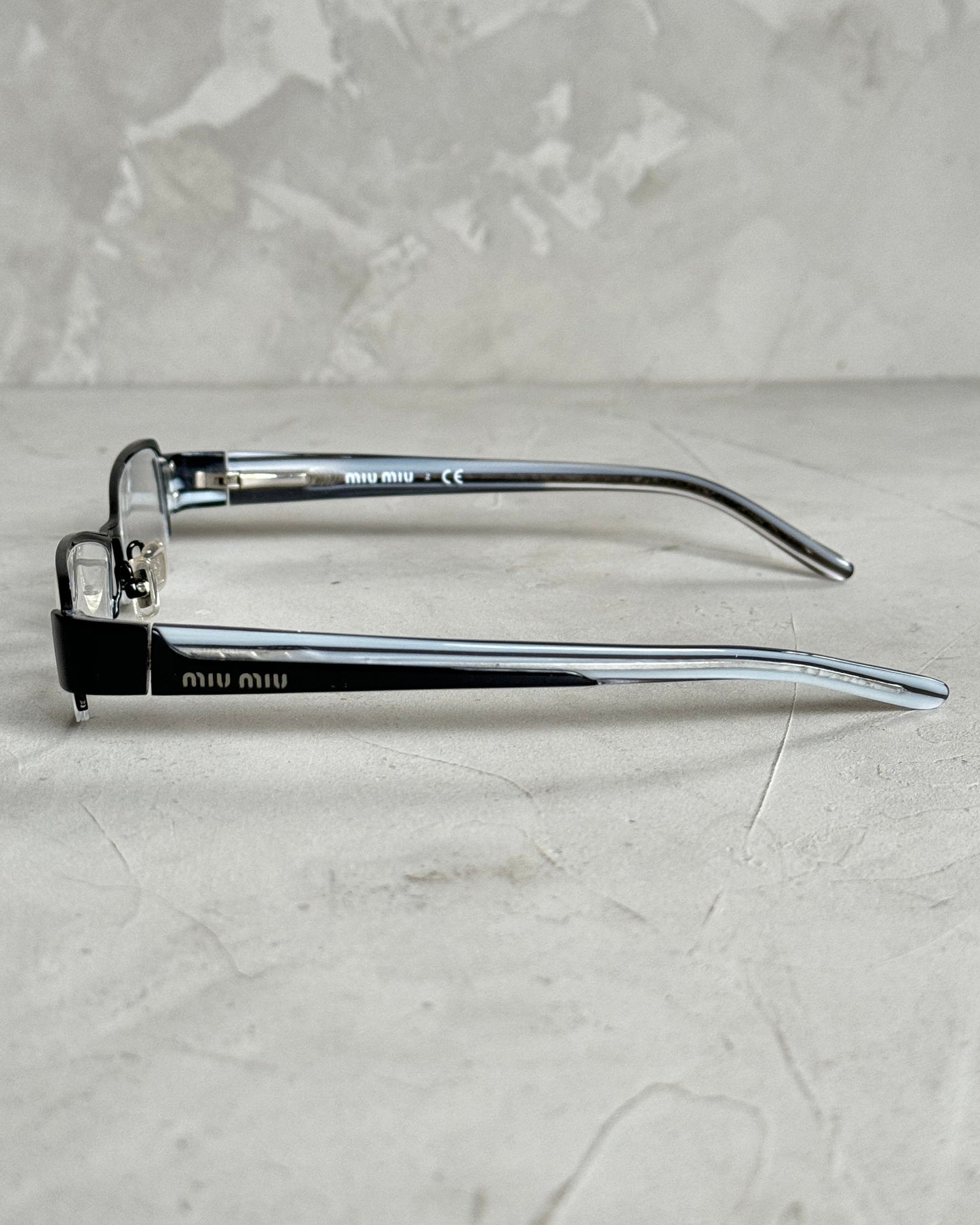 MIU MIU 90'S BAYONETTA GLASSES | O/S, Black