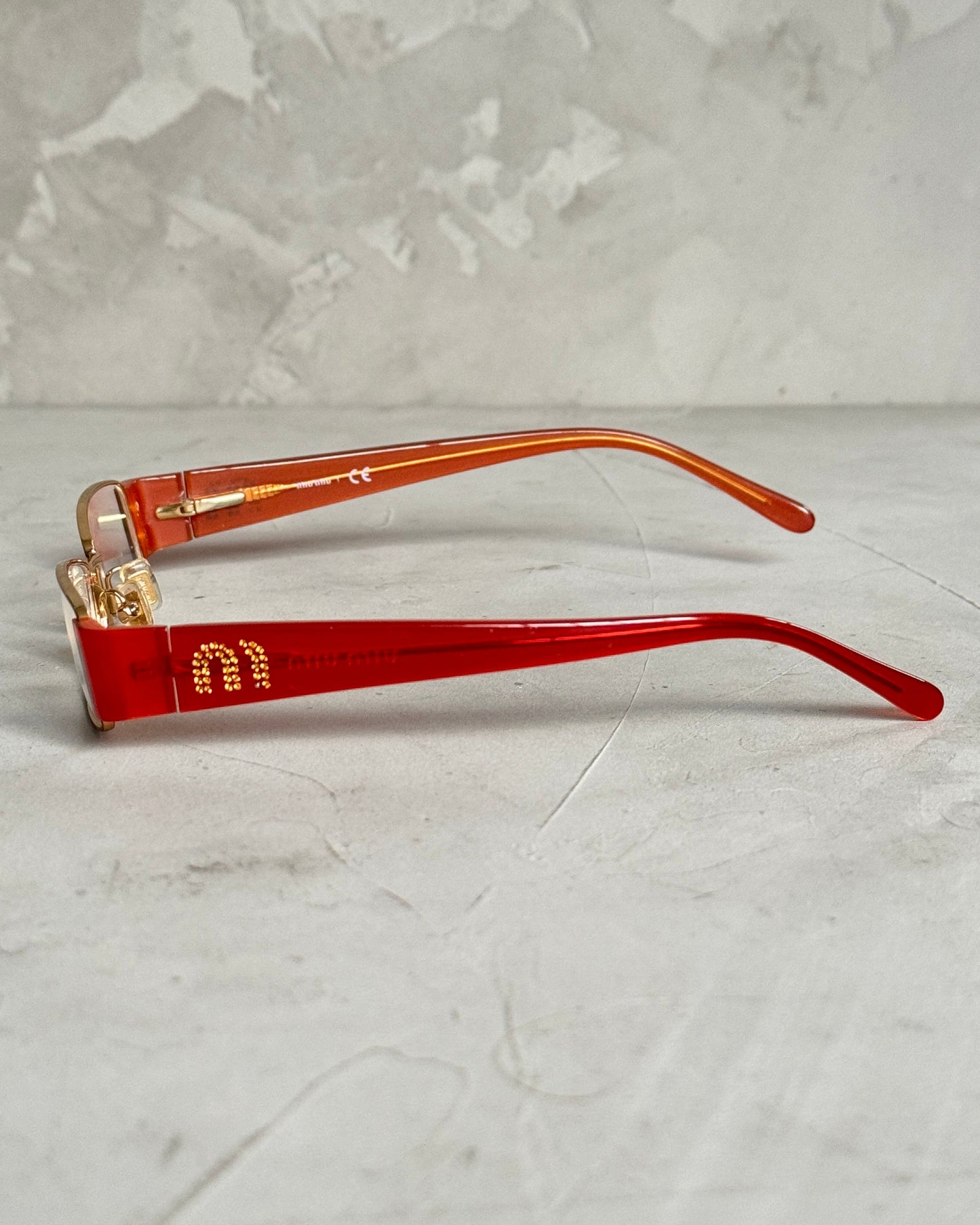 MIU MIU 90'S BAYONETTA GLASSES | O/S, Multicoloured