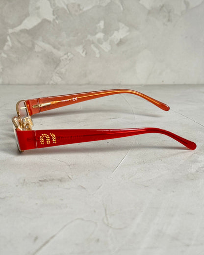 MIU MIU 90'S BAYONETTA GLASSES | O/S, Multicoloured
