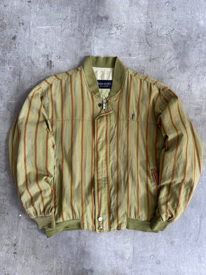YSL Green Stripe Bomber Jacket