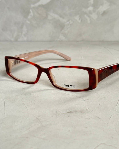 MIU MIU 90'S BAYONETTA GLASSES | O/S, Brown