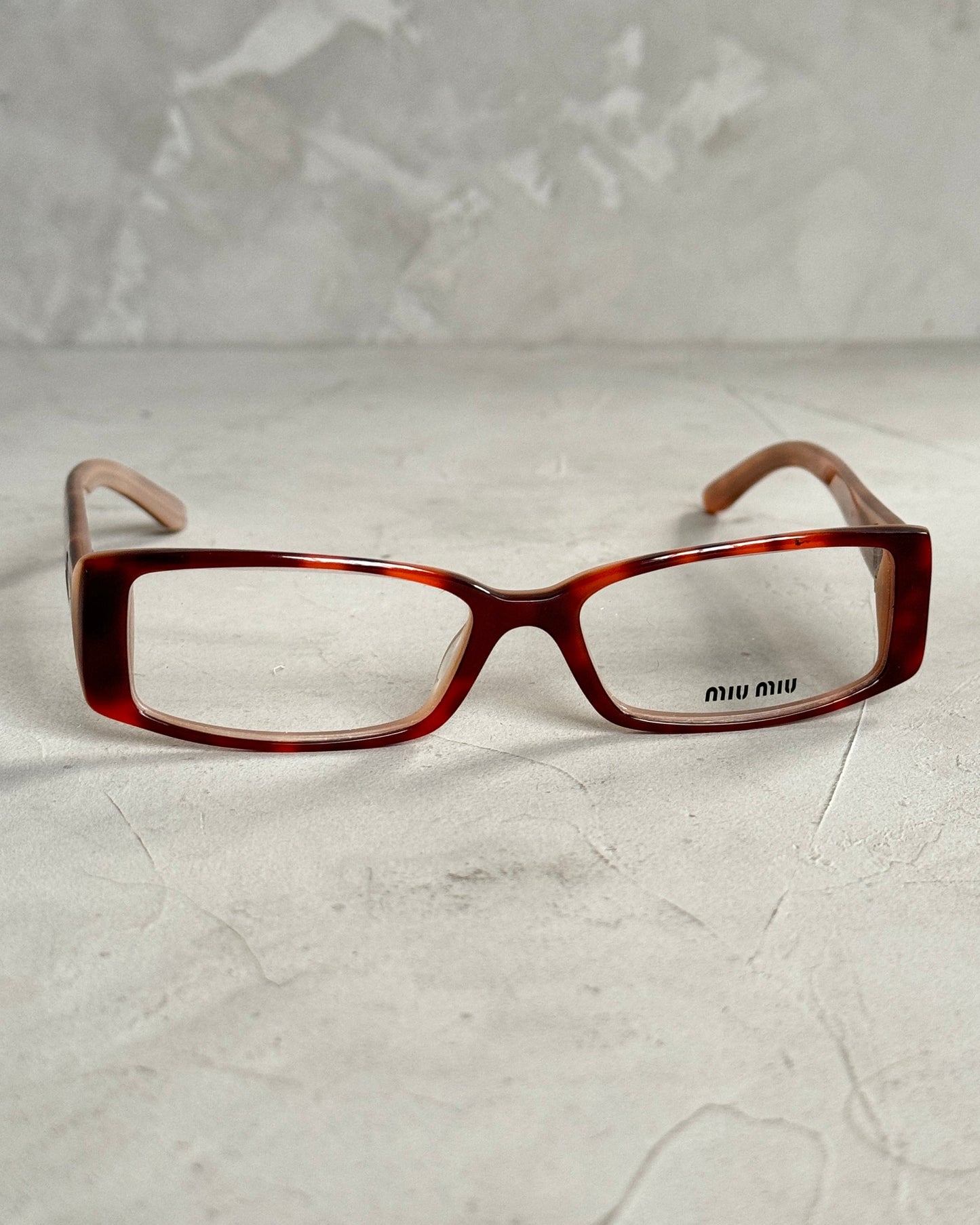 MIU MIU 90'S BAYONETTA GLASSES | O/S, Brown