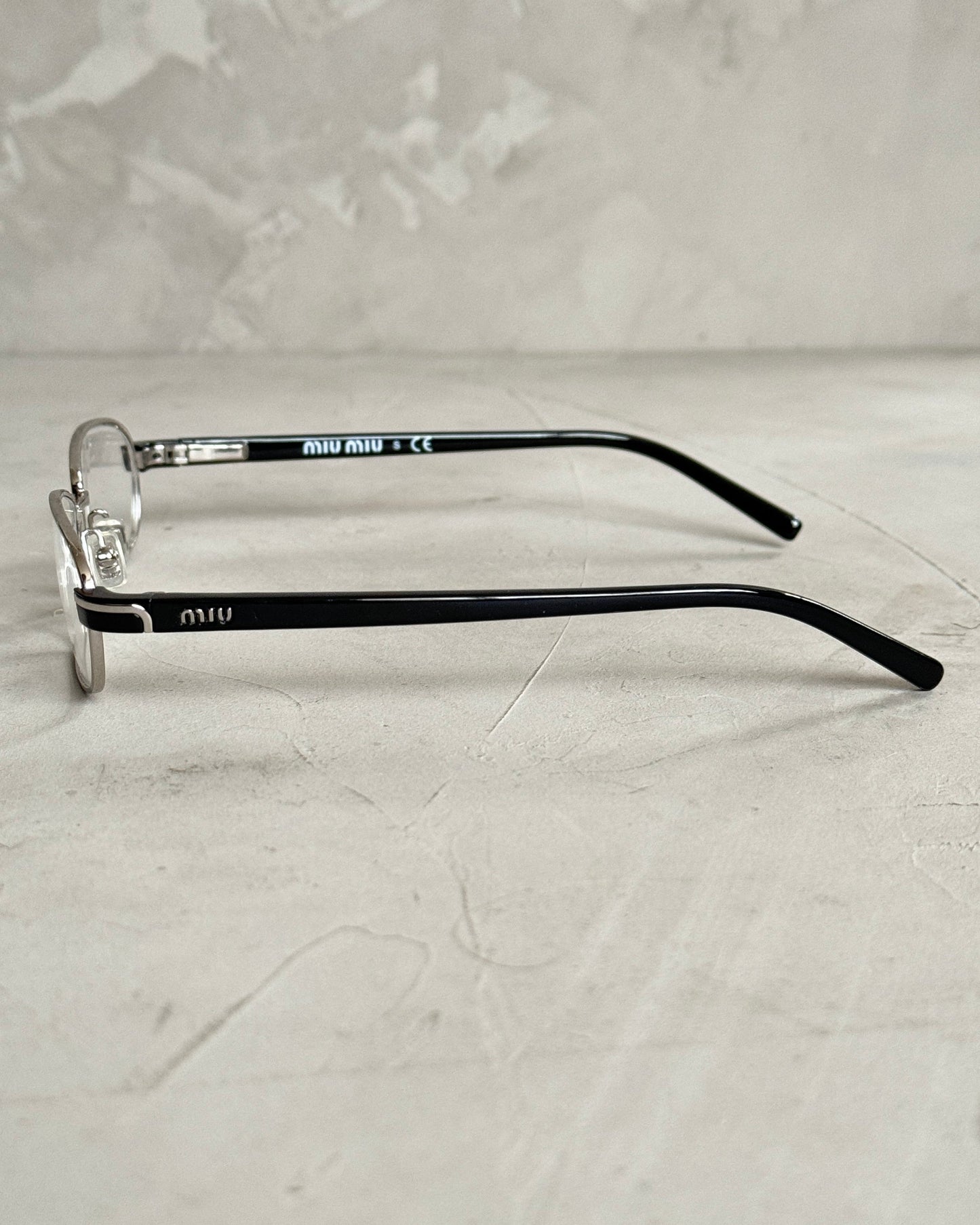 MIU MIU 90'S BAYONETTA GLASSES | O/S, Black