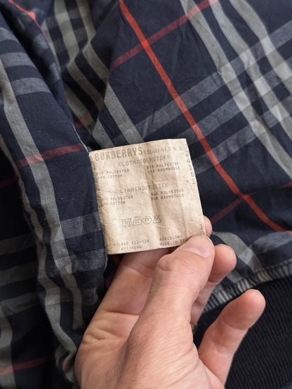 Burberry Lightweight Navy Nova Check Lined Cotton Jacket