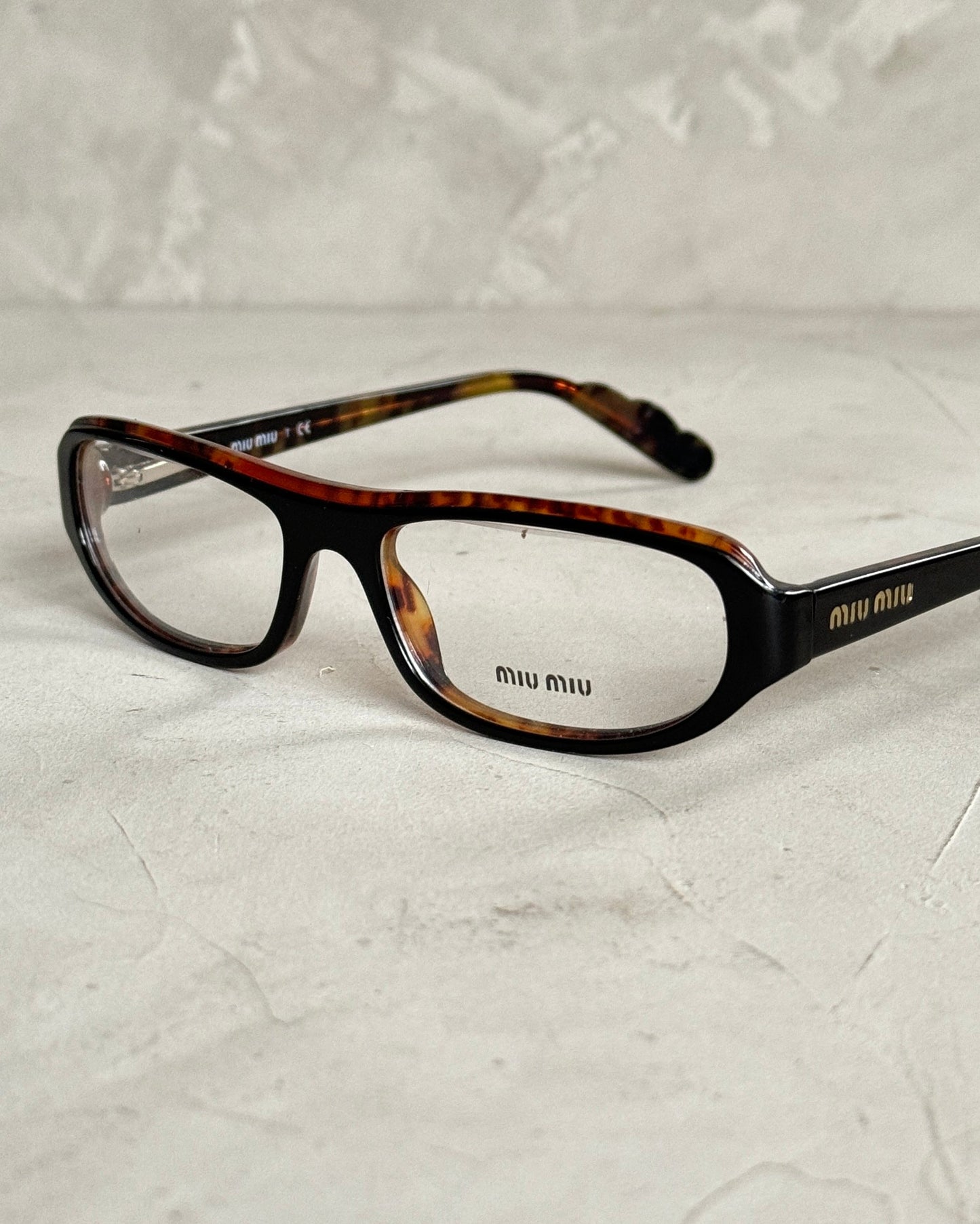 MIU MIU 90'S BAYONETTA GLASSES | O/S, Black