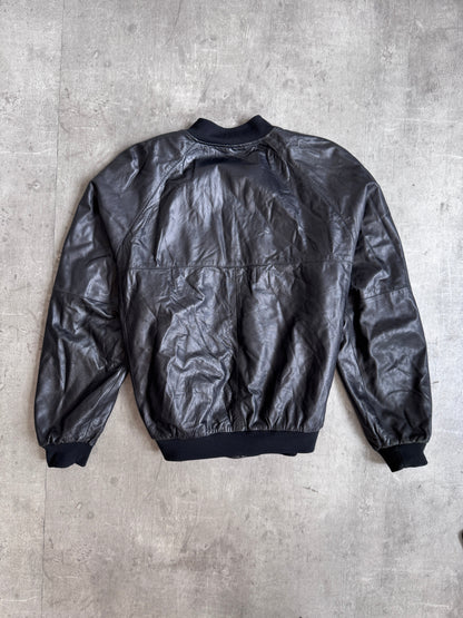Burberry Nova Lined Lambs Leather Bomber Jacket