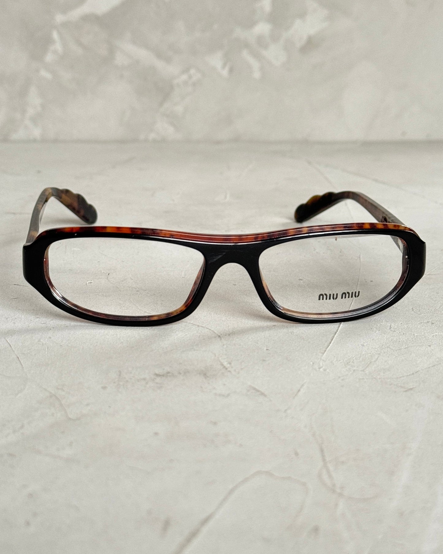 MIU MIU 90'S BAYONETTA GLASSES | O/S, Black