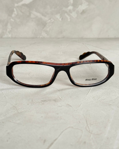 MIU MIU 90'S BAYONETTA GLASSES | O/S, Black