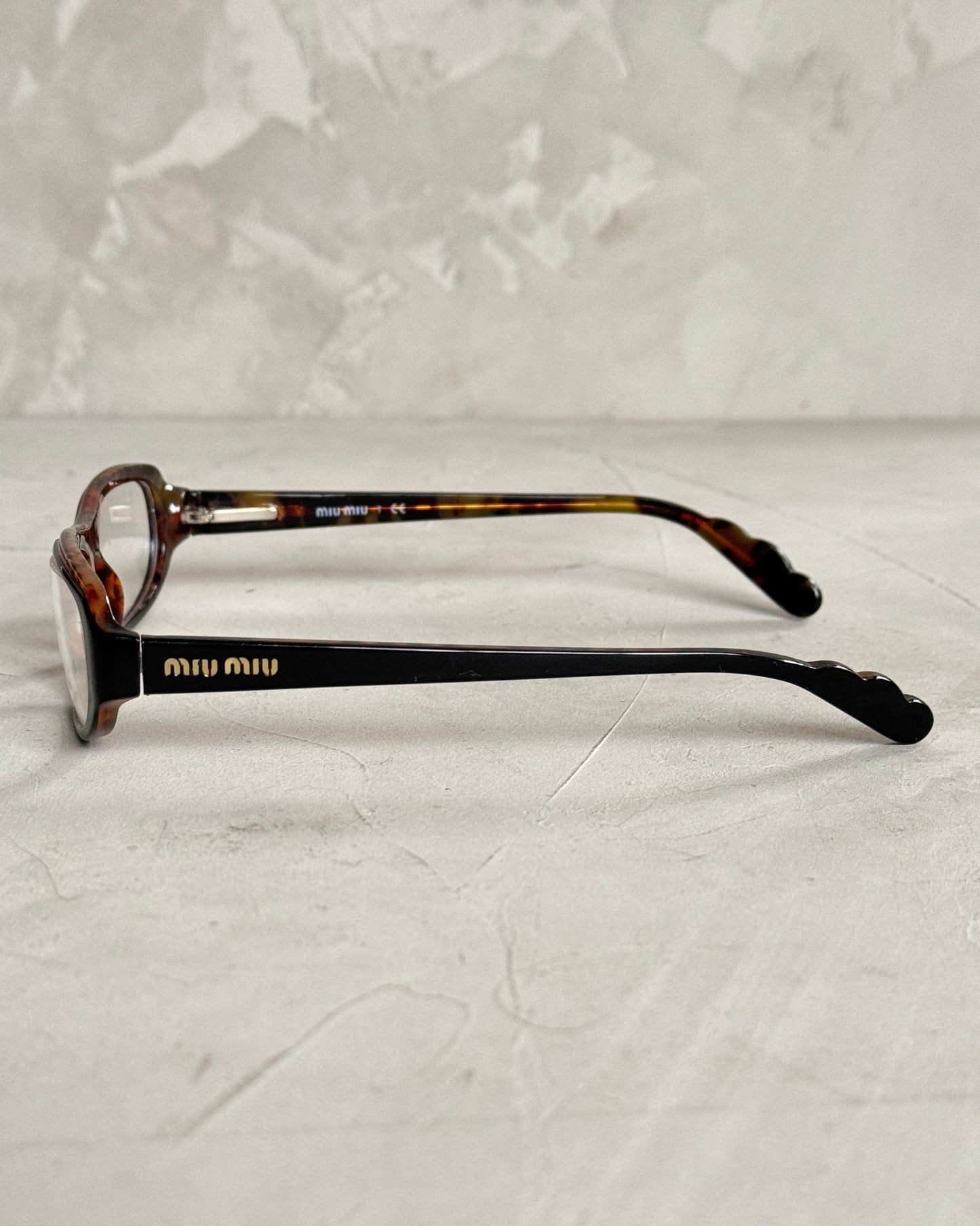 MIU MIU 90'S BAYONETTA GLASSES | O/S, Black