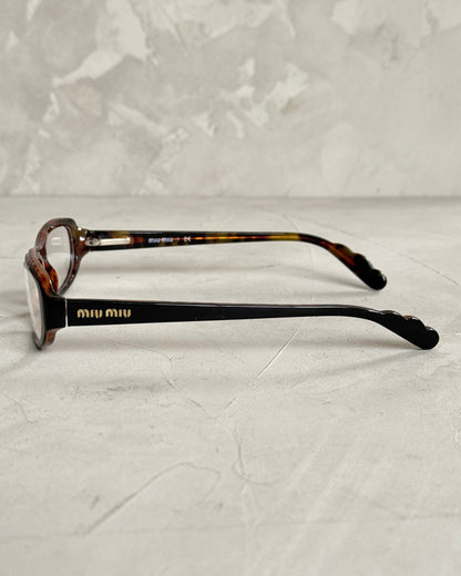 MIU MIU 90'S BAYONETTA GLASSES | O/S, Black