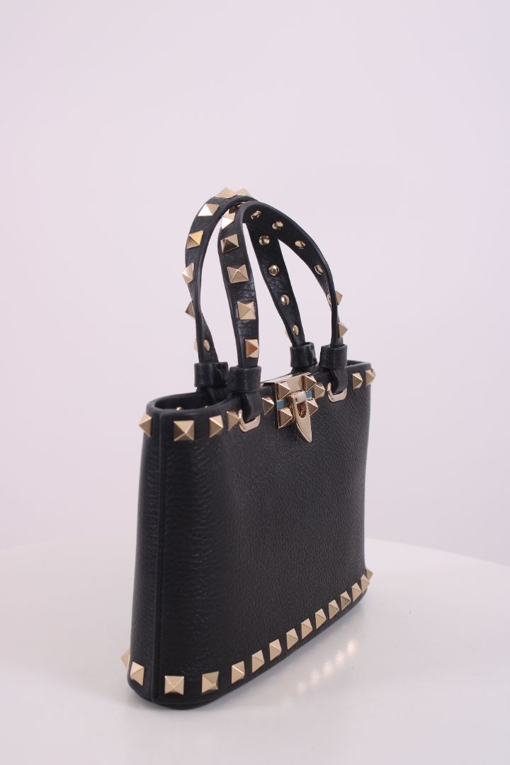 Valentino Rockstud Mini Shopping Bag Black | O/S, Black