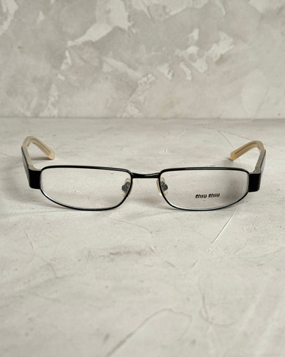 MIU MIU 90'S BAYONETTA GLASSES | O/S, Black