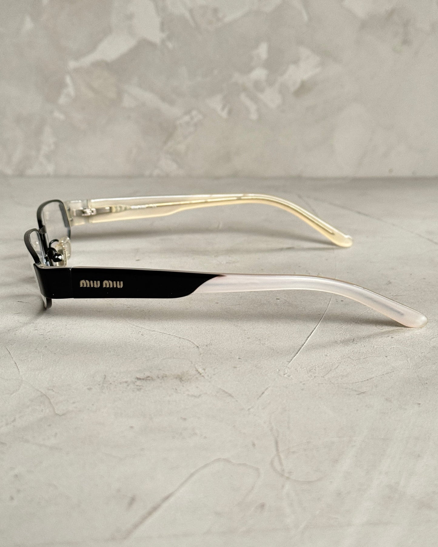 MIU MIU 90'S BAYONETTA GLASSES | O/S, Black