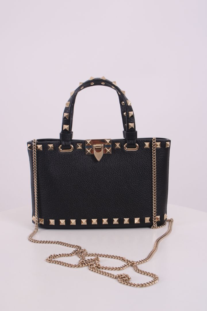 Valentino Rockstud Mini Shopping Bag Black | O/S, Black