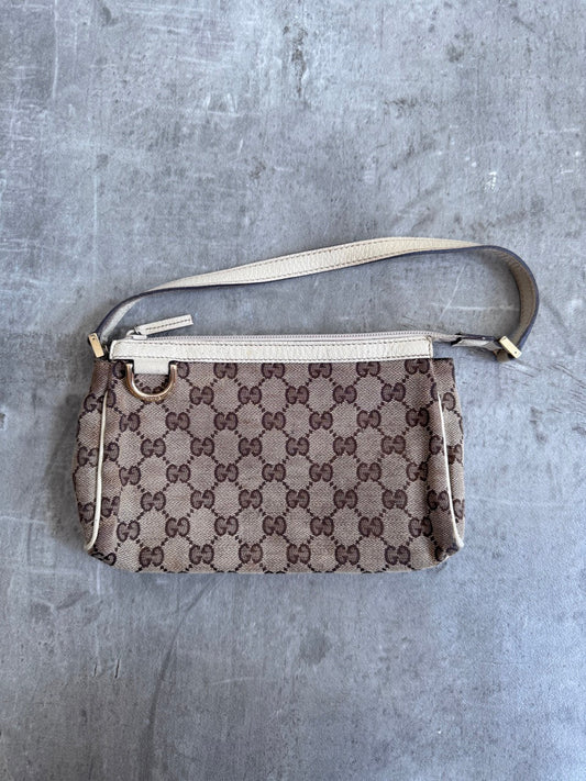 Gucci Monogram Beige Shoulder Bag