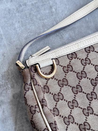 Gucci Monogram Beige Shoulder Bag