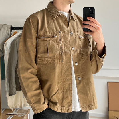 C.P. Company Canvas Overshirt Jacket | Large, Red