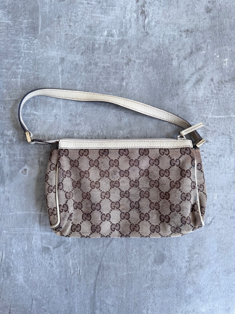 Gucci Monogram Beige Shoulder Bag