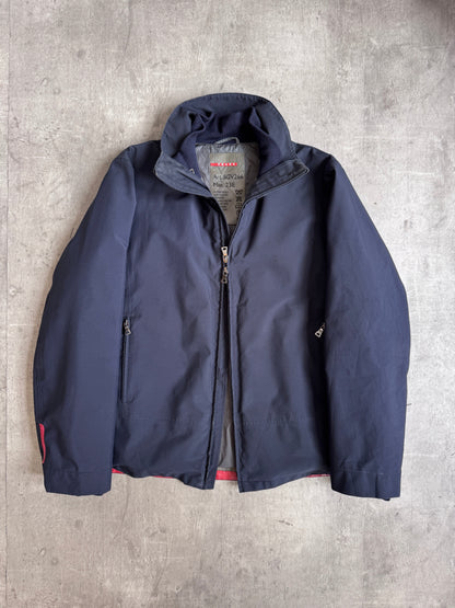 Prada Navy Drivers Jacket