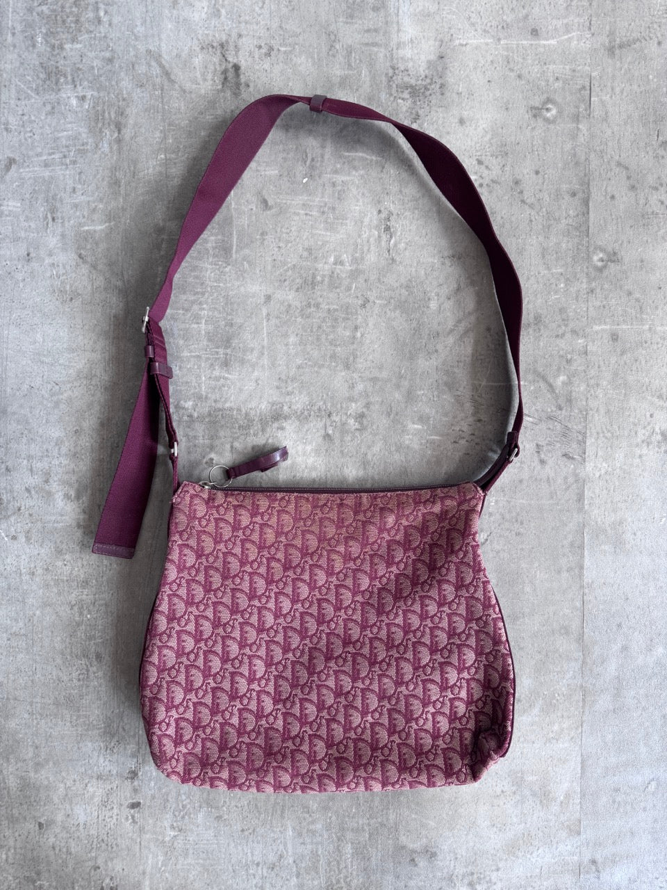 Dior Monogram Red Cloth Cross Body