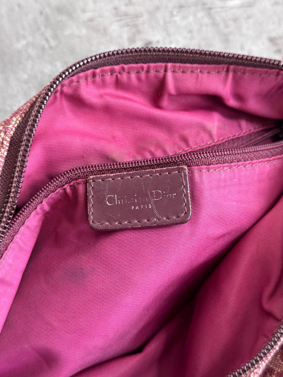 Dior Monogram Red Cloth Cross Body