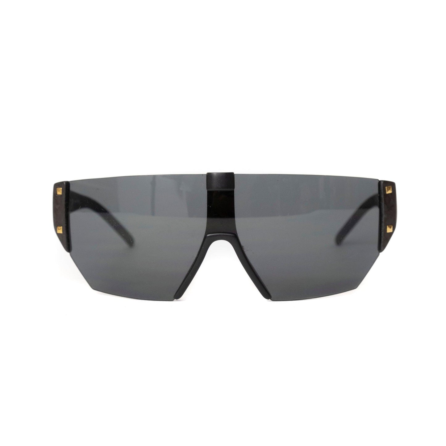 Valentino Black Shield Sunglasses - Known Source