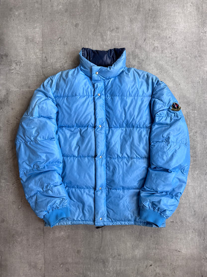 Moncler Aqua Blue Puffer Jacket (Sold As Seen)