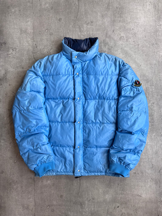 Moncler Aqua Blue Puffer Jacket (Sold As Seen)