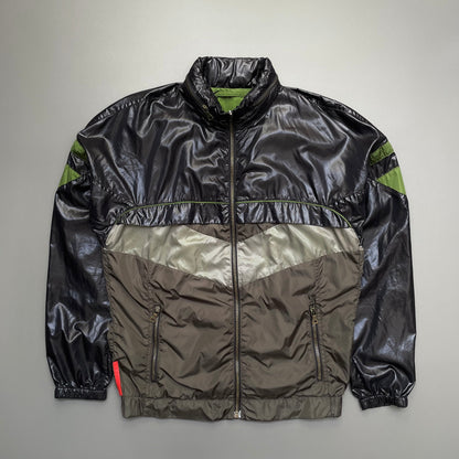 Prada Sport Black, Green & Grey 2008 Translucent Windbreaker | Medium, Multicoloured