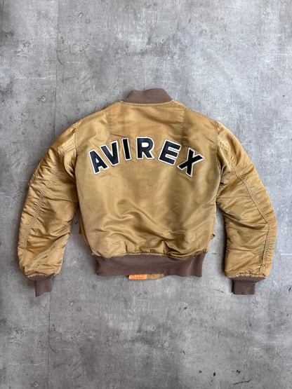 Avirex Gold Spellout Bomber Jacket
