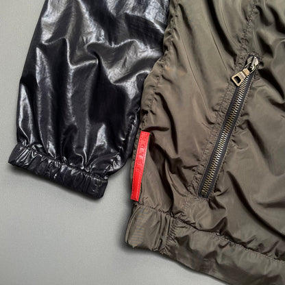 Prada Sport Black, Green & Grey 2008 Translucent Windbreaker | Medium, Multicoloured