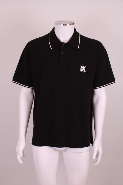 Amiri S/S Polo Shirt Black/ White L | Default Title, Black