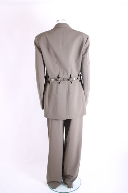 Dion Lee Rope Detail Trouser Suit Khaki M | O/S, Khaki