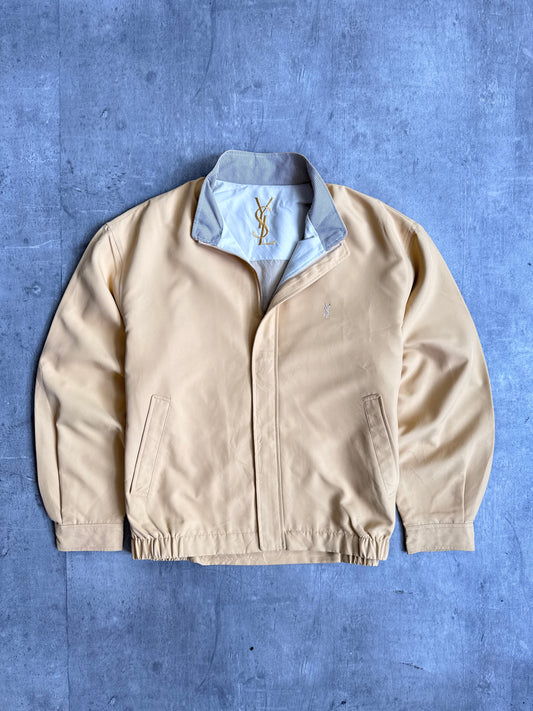 YSL Camel Tone Lightweight Harrington Jacket