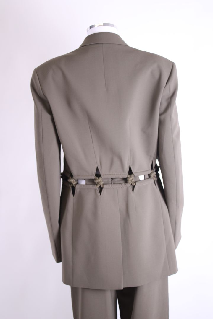 Dion Lee Rope Detail Trouser Suit Khaki M | O/S, Khaki