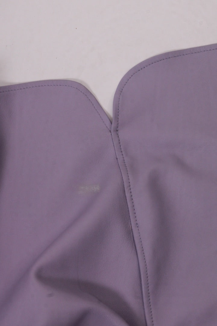 Uterque Leather Shacket Lilac M | Medium, Red
