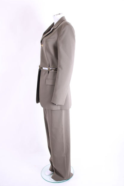 Dion Lee Rope Detail Trouser Suit Khaki M | O/S, Khaki