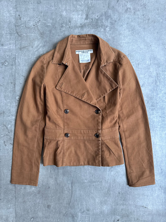 Katharine Hamnett Double Breasted Cropped Jacket