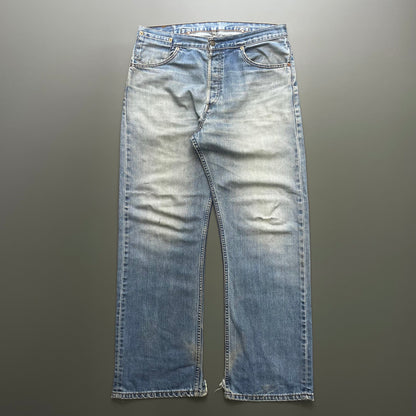 Levi's 541 Blue Cinchback Denim Jeans | Large, Blue