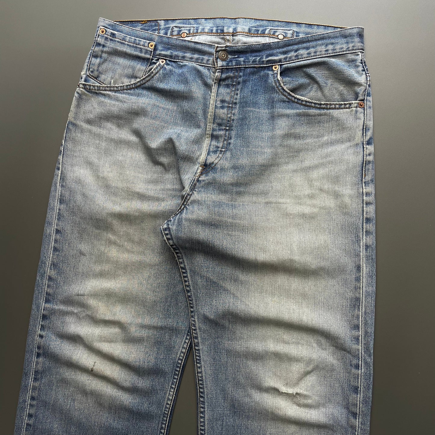 Levi's 541 Blue Cinchback Denim Jeans | Large, Blue