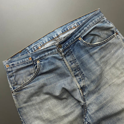 Levi's 541 Blue Cinchback Denim Jeans | Large, Blue