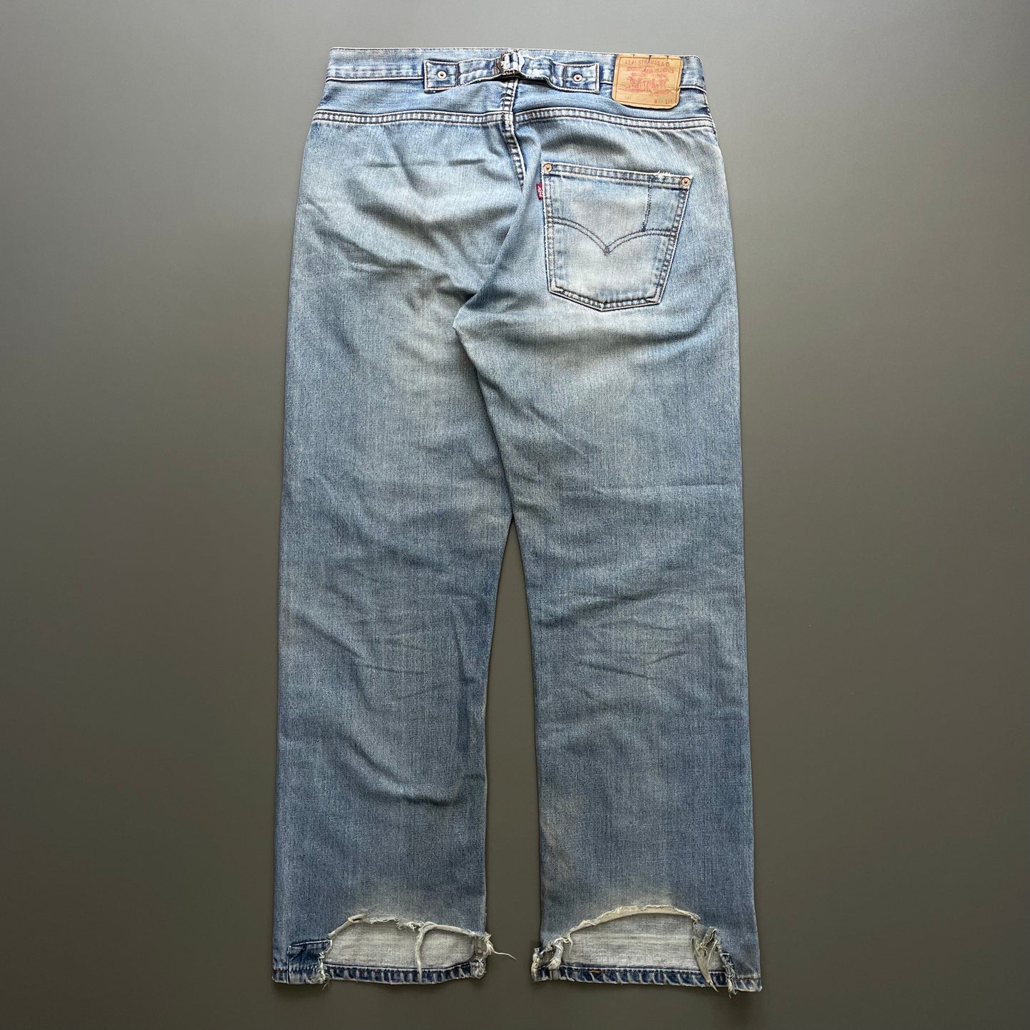 Levi's 541 Blue Cinchback Denim Jeans | Large, Blue
