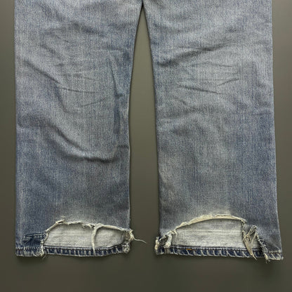Levi's 541 Blue Cinchback Denim Jeans | Large, Blue