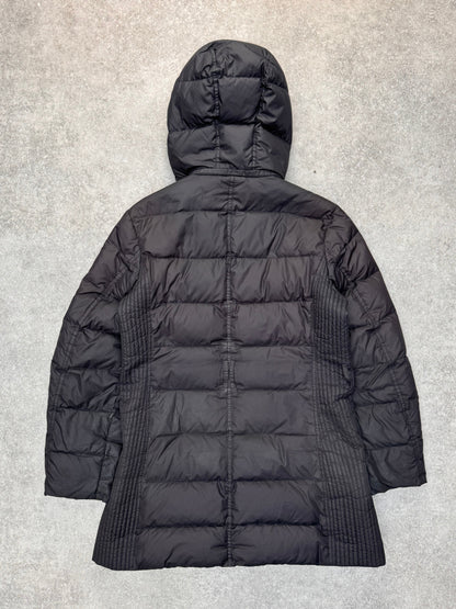 Burberry Black Nova Check Lined Hooded Puffer Down Coat