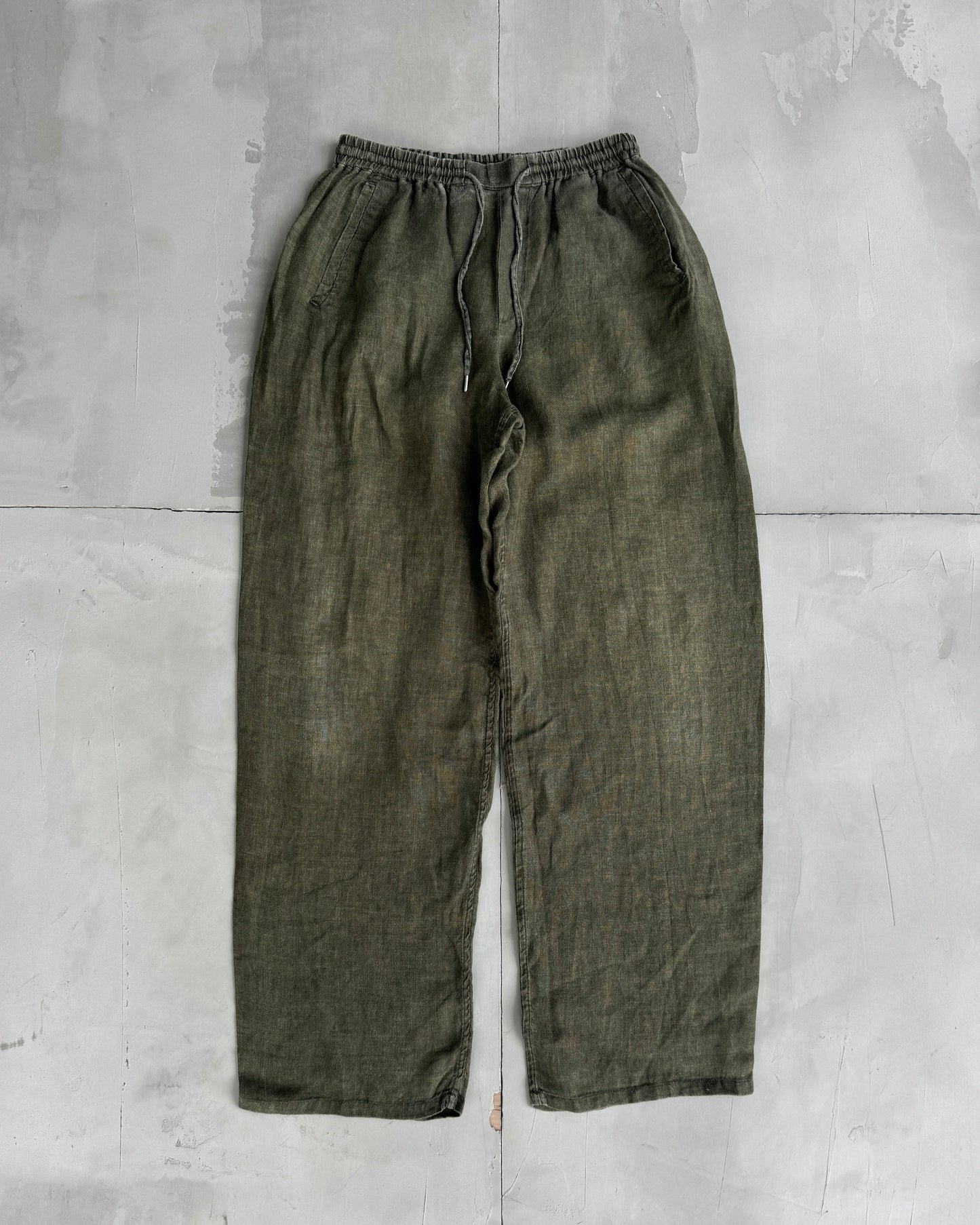 A KIND OF GUISE LINEN WIDE LEG TROUSERS - S